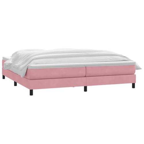 HEFZGDB Boxspringbett mit Matratze Rosa 180x220 cm Samt Bette Gästebett Bettgestell Doppelbett für Gästezimmer Schlafzimmer Wohnbereich Herberge HEFZGDB Boxspringbett mit Matratze Rosa 180x220 cm Samt Bette Gästebett Bettgestell Doppelbett für Gästezimmer Schlafzimmer Wohnbereich Herberge von HEFZGDB