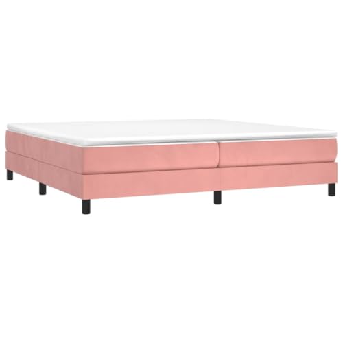 HEFZGDB Boxspringbett mit Matratze Rosa 200x200 cm Samt Bette Gästebett Bettgestell Doppelbett für Gästezimmer Schlafzimmer Wohnbereich Herberge HEFZGDB Boxspringbett mit Matratze Rosa 200x200 cm Samt Bette Gästebett Bettgestell Doppelbett für Gästezimmer Schlafzimmer Wohnbereich Herberge von HEFZGDB
