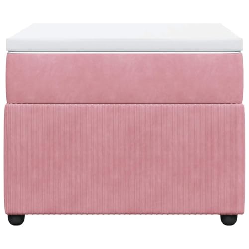 HEFZGDB Boxspringbett mit Matratze Rosa 90x200 cm Samt Ehebett Bed Frame Familienbett Doppelbett für Gästezimmer Herberge Schlafzimmer Wohnbereich HEFZGDB Boxspringbett mit Matratze Rosa 90x200 cm Samt Ehebett Bed Frame Familienbett Doppelbett für Gästezimmer Herberge Schlafzimmer Wohnbereich von HEFZGDB