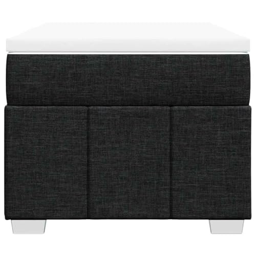 HEFZGDB Boxspringbett mit Matratze Schwarz 100x200 cm Stoff Bette Gästebett Bed Frame Einzelbetten für Herberge Schlafzimmer Wohnbereich Gästezimmer HEFZGDB Boxspringbett mit Matratze Schwarz 100x200 cm Stoff Bette Gästebett Bed Frame Einzelbetten für Herberge Schlafzimmer Wohnbereich Gästezimmer von HEFZGDB
