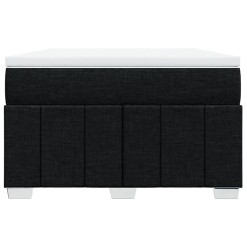 HEFZGDB Boxspringbett mit Matratze Schwarz 120x190 cm Stoff Bette Gästebett Bed Frame Einzelbetten für Herberge Schlafzimmer Wohnbereich Gästezimmer HEFZGDB Boxspringbett mit Matratze Schwarz 120x190 cm Stoff Bette Gästebett Bed Frame Einzelbetten für Herberge Schlafzimmer Wohnbereich Gästezimmer von HEFZGDB
