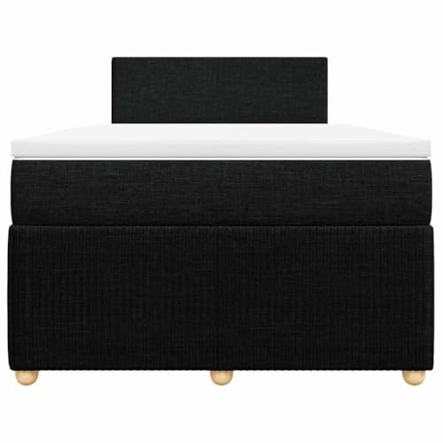 HEFZGDB Boxspringbett mit Matratze Schwarz 120x190 cm Stoff Ehebett Gästebett Einzelbetten Bettrahmen für Herberge Wohnbereich Schlafzimmer Gästezimmer HEFZGDB Boxspringbett mit Matratze Schwarz 120x190 cm Stoff Ehebett Gästebett Einzelbetten Bettrahmen für Herberge Wohnbereich Schlafzimmer Gästezimmer von HEFZGDB