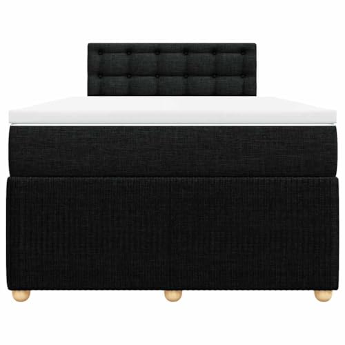 HEFZGDB Boxspringbett mit Matratze Schwarz 120x190 cm Stoff Ehebett Gästebett Einzelbetten Bettrahmen für Herberge Wohnbereich Schlafzimmer Gästezimmer HEFZGDB Boxspringbett mit Matratze Schwarz 120x190 cm Stoff Ehebett Gästebett Einzelbetten Bettrahmen für Herberge Wohnbereich Schlafzimmer Gästezimmer von HEFZGDB
