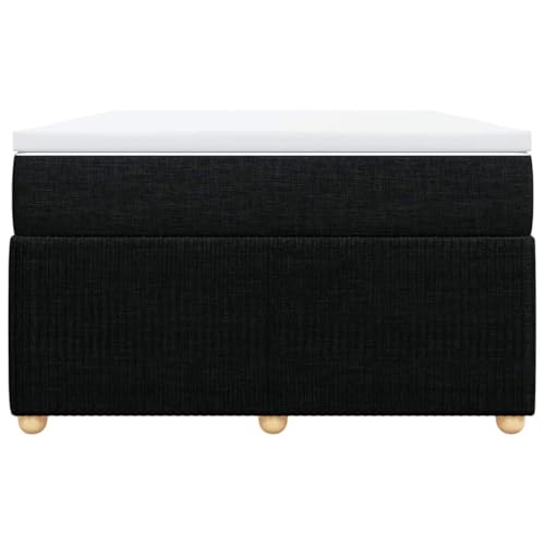 HEFZGDB Boxspringbett mit Matratze Schwarz 120x190 cm Stoff Jugendbett Bettgestell Bed Frame Bettrahmen für Gästezimmer Wohnbereich Herberge Schlafzimmer HEFZGDB Boxspringbett mit Matratze Schwarz 120x190 cm Stoff Jugendbett Bettgestell Bed Frame Bettrahmen für Gästezimmer Wohnbereich Herberge Schlafzimmer von HEFZGDB