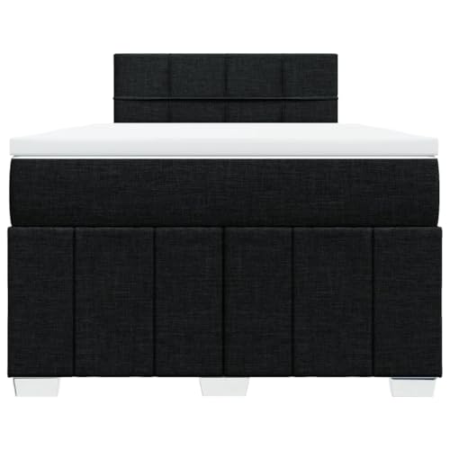 HEFZGDB Boxspringbett mit Matratze Schwarz 120x190 cm Stoff Jugendbett Bettgestell Familienbett Doppelbett für Gästezimmer Wohnbereich Schlafzimmer Herberge HEFZGDB Boxspringbett mit Matratze Schwarz 120x190 cm Stoff Jugendbett Bettgestell Familienbett Doppelbett für Gästezimmer Wohnbereich Schlafzimmer Herberge von HEFZGDB