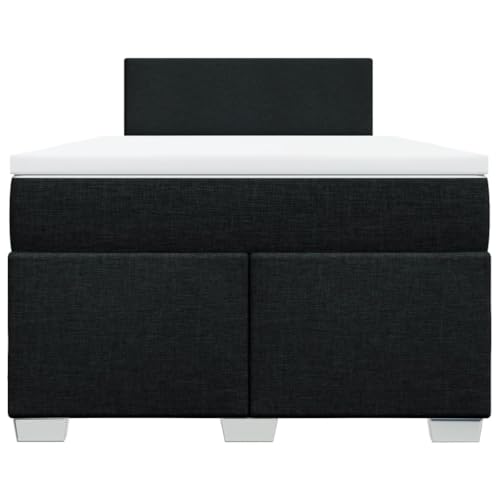 HEFZGDB Boxspringbett mit Matratze Schwarz 120x200 cm Stoff Ehebett Bettgestell Einzelbetten Doppelbett für Schlafzimmer Herberge Wohnbereich Gästezimmer HEFZGDB Boxspringbett mit Matratze Schwarz 120x200 cm Stoff Ehebett Bettgestell Einzelbetten Doppelbett für Schlafzimmer Herberge Wohnbereich Gästezimmer von HEFZGDB