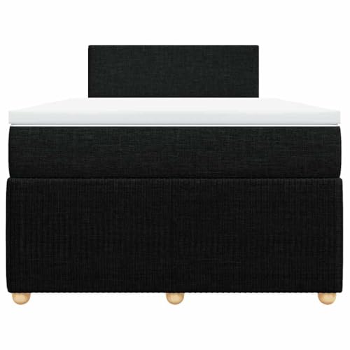 HEFZGDB Boxspringbett mit Matratze Schwarz 120x200 cm Stoff Ehebett Gästebett Einzelbetten Bettrahmen für Herberge Wohnbereich Schlafzimmer Gästezimmer HEFZGDB Boxspringbett mit Matratze Schwarz 120x200 cm Stoff Ehebett Gästebett Einzelbetten Bettrahmen für Herberge Wohnbereich Schlafzimmer Gästezimmer von HEFZGDB