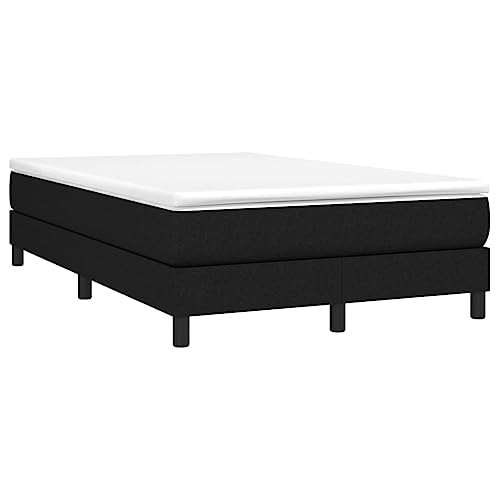 HEFZGDB Boxspringbett mit Matratze Schwarz 120x200 cm Stoff Jugendbett Gästebett Familienbett Bettrahmen für Wohnbereich Herberge Gästezimmer Schlafzimmer HEFZGDB Boxspringbett mit Matratze Schwarz 120x200 cm Stoff Jugendbett Gästebett Familienbett Bettrahmen für Wohnbereich Herberge Gästezimmer Schlafzimmer von HEFZGDB