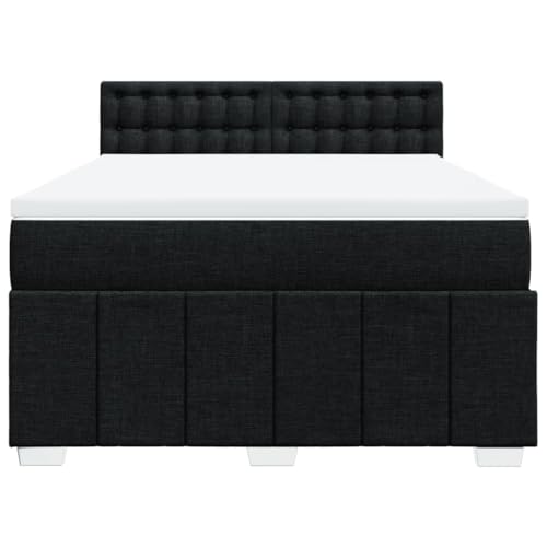 HEFZGDB Boxspringbett mit Matratze Schwarz 160x200 cm Stoff Jugendbett Bettgestell Familienbett Doppelbett für Gästezimmer Wohnbereich Schlafzimmer Herberge HEFZGDB Boxspringbett mit Matratze Schwarz 160x200 cm Stoff Jugendbett Bettgestell Familienbett Doppelbett für Gästezimmer Wohnbereich Schlafzimmer Herberge von HEFZGDB