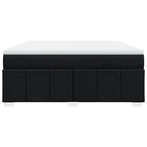 HEFZGDB Boxspringbett mit Matratze Schwarz 180x200 cm Stoff Bette Gästebett Bed Frame Einzelbetten für Herberge Schlafzimmer Wohnbereich Gästezimmer HEFZGDB Boxspringbett mit Matratze Schwarz 180x200 cm Stoff Bette Gästebett Bed Frame Einzelbetten für Herberge Schlafzimmer Wohnbereich Gästezimmer von HEFZGDB