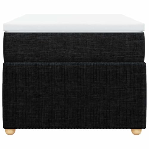 HEFZGDB Boxspringbett mit Matratze Schwarz 80x200 cm Stoff Jugendbett Bettgestell Bed Frame Bettrahmen für Gästezimmer Wohnbereich Herberge Schlafzimmer HEFZGDB Boxspringbett mit Matratze Schwarz 80x200 cm Stoff Jugendbett Bettgestell Bed Frame Bettrahmen für Gästezimmer Wohnbereich Herberge Schlafzimmer von HEFZGDB