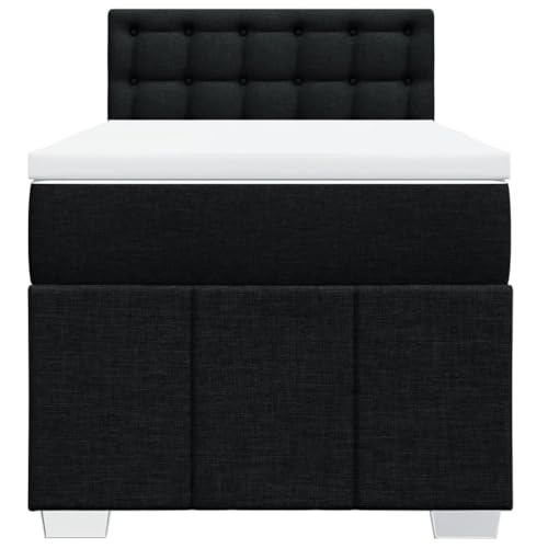 HEFZGDB Boxspringbett mit Matratze Schwarz 80x200 cm Stoff Jugendbett Bettgestell Familienbett Doppelbett für Gästezimmer Wohnbereich Schlafzimmer Herberge HEFZGDB Boxspringbett mit Matratze Schwarz 80x200 cm Stoff Jugendbett Bettgestell Familienbett Doppelbett für Gästezimmer Wohnbereich Schlafzimmer Herberge von HEFZGDB