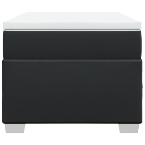 HEFZGDB Boxspringbett mit Matratze Schwarz 90x190 cm Kunstleder Single Bed Gästebett Doppelbett Bettrahmen für Schlafzimmer Wohnbereich Herberge Gästezimmer HEFZGDB Boxspringbett mit Matratze Schwarz 90x190 cm Kunstleder Single Bed Gästebett Doppelbett Bettrahmen für Schlafzimmer Wohnbereich Herberge Gästezimmer von HEFZGDB