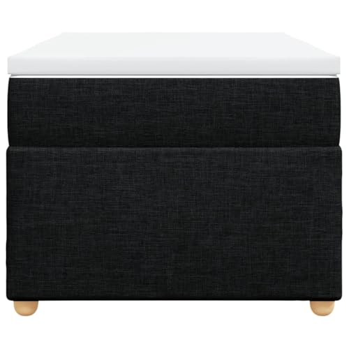 HEFZGDB Boxspringbett mit Matratze Schwarz 90x190 cm Stoff Jugendbett Gästebett Bettgestell Single Bed für Schlafzimmer Herberge Gästezimmer Wohnbereich HEFZGDB Boxspringbett mit Matratze Schwarz 90x190 cm Stoff Jugendbett Gästebett Bettgestell Single Bed für Schlafzimmer Herberge Gästezimmer Wohnbereich von HEFZGDB