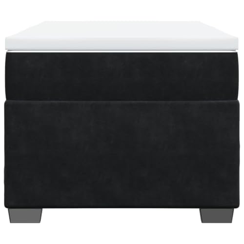 HEFZGDB Boxspringbett mit Matratze Schwarz 90x200 cm Samt Single Bed Bed Frame Familienbett Bettrahmen für Wohnbereich Herberge Gästezimmer Schlafzimmer HEFZGDB Boxspringbett mit Matratze Schwarz 90x200 cm Samt Single Bed Bed Frame Familienbett Bettrahmen für Wohnbereich Herberge Gästezimmer Schlafzimmer von HEFZGDB