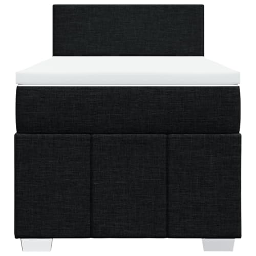 HEFZGDB Boxspringbett mit Matratze Schwarz 90x200 cm Stoff Jugendbett Bettgestell Familienbett Doppelbett für Gästezimmer Wohnbereich Schlafzimmer Herberge HEFZGDB Boxspringbett mit Matratze Schwarz 90x200 cm Stoff Jugendbett Bettgestell Familienbett Doppelbett für Gästezimmer Wohnbereich Schlafzimmer Herberge von HEFZGDB