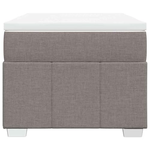 HEFZGDB Boxspringbett mit Matratze Taupe 100x200 cm Stoff Bette Gästebett Bed Frame Einzelbetten für Herberge Schlafzimmer Wohnbereich Gästezimmer HEFZGDB Boxspringbett mit Matratze Taupe 100x200 cm Stoff Bette Gästebett Bed Frame Einzelbetten für Herberge Schlafzimmer Wohnbereich Gästezimmer von HEFZGDB