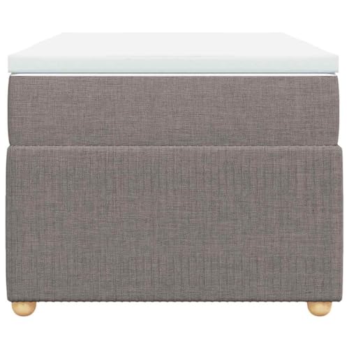 HEFZGDB Boxspringbett mit Matratze Taupe 100x200 cm Stoff Jugendbett Bettgestell Bed Frame Bettrahmen für Gästezimmer Wohnbereich Herberge Schlafzimmer HEFZGDB Boxspringbett mit Matratze Taupe 100x200 cm Stoff Jugendbett Bettgestell Bed Frame Bettrahmen für Gästezimmer Wohnbereich Herberge Schlafzimmer von HEFZGDB