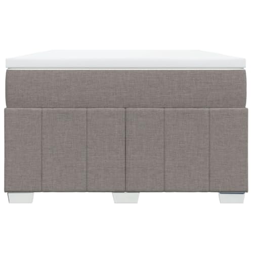 HEFZGDB Boxspringbett mit Matratze Taupe 120x190 cm Stoff Bette Gästebett Bed Frame Einzelbetten für Herberge Schlafzimmer Wohnbereich Gästezimmer HEFZGDB Boxspringbett mit Matratze Taupe 120x190 cm Stoff Bette Gästebett Bed Frame Einzelbetten für Herberge Schlafzimmer Wohnbereich Gästezimmer von HEFZGDB