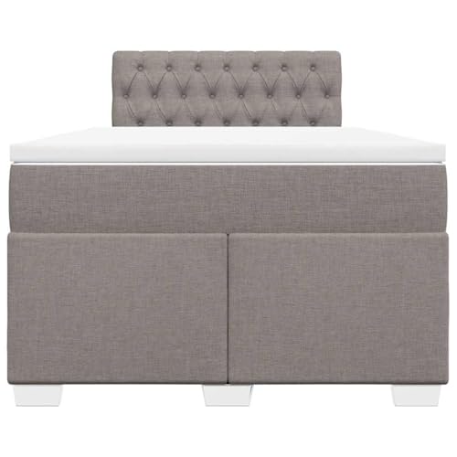 HEFZGDB Boxspringbett mit Matratze Taupe 120x190 cm Stoff Ehebett Bettgestell Einzelbetten Doppelbett für Schlafzimmer Herberge Wohnbereich Gästezimmer HEFZGDB Boxspringbett mit Matratze Taupe 120x190 cm Stoff Ehebett Bettgestell Einzelbetten Doppelbett für Schlafzimmer Herberge Wohnbereich Gästezimmer von HEFZGDB