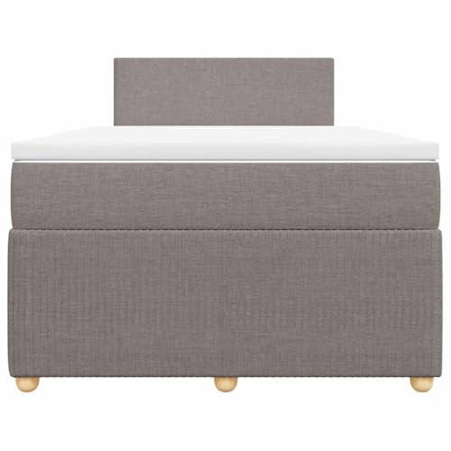 HEFZGDB Boxspringbett mit Matratze Taupe 120x190 cm Stoff Ehebett Gästebett Einzelbetten Bettrahmen für Herberge Wohnbereich Schlafzimmer Gästezimmer HEFZGDB Boxspringbett mit Matratze Taupe 120x190 cm Stoff Ehebett Gästebett Einzelbetten Bettrahmen für Herberge Wohnbereich Schlafzimmer Gästezimmer von HEFZGDB