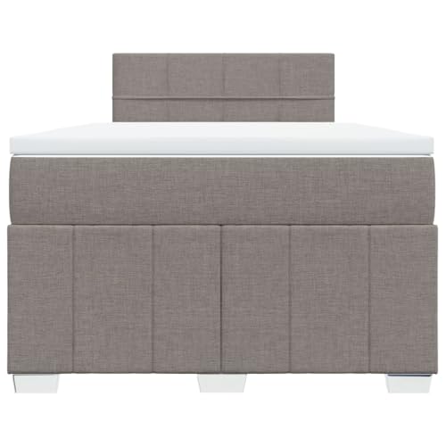 HEFZGDB Boxspringbett mit Matratze Taupe 120x190 cm Stoff Jugendbett Bettgestell Familienbett Doppelbett für Gästezimmer Wohnbereich Schlafzimmer Herberge HEFZGDB Boxspringbett mit Matratze Taupe 120x190 cm Stoff Jugendbett Bettgestell Familienbett Doppelbett für Gästezimmer Wohnbereich Schlafzimmer Herberge von HEFZGDB