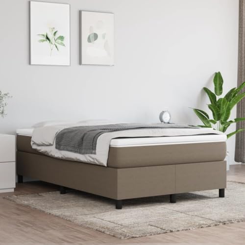 HEFZGDB Boxspringbett mit Matratze Taupe 120x190 cm Stoff Jugendbett Gästebett Familienbett Bettrahmen für Wohnbereich Herberge Gästezimmer Schlafzimmer HEFZGDB Boxspringbett mit Matratze Taupe 120x190 cm Stoff Jugendbett Gästebett Familienbett Bettrahmen für Wohnbereich Herberge Gästezimmer Schlafzimmer von HEFZGDB