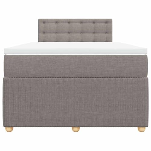 HEFZGDB Boxspringbett mit Matratze Taupe 120x200 cm Stoff Ehebett Gästebett Einzelbetten Bettrahmen für Herberge Wohnbereich Schlafzimmer Gästezimmer HEFZGDB Boxspringbett mit Matratze Taupe 120x200 cm Stoff Ehebett Gästebett Einzelbetten Bettrahmen für Herberge Wohnbereich Schlafzimmer Gästezimmer von HEFZGDB