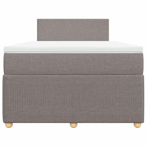 HEFZGDB Boxspringbett mit Matratze Taupe 120x200 cm Stoff Ehebett Gästebett Einzelbetten Bettrahmen für Herberge Wohnbereich Schlafzimmer Gästezimmer HEFZGDB Boxspringbett mit Matratze Taupe 120x200 cm Stoff Ehebett Gästebett Einzelbetten Bettrahmen für Herberge Wohnbereich Schlafzimmer Gästezimmer von HEFZGDB