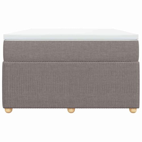 HEFZGDB Boxspringbett mit Matratze Taupe 120x200 cm Stoff Jugendbett Bettgestell Bed Frame Bettrahmen für Gästezimmer Wohnbereich Herberge Schlafzimmer HEFZGDB Boxspringbett mit Matratze Taupe 120x200 cm Stoff Jugendbett Bettgestell Bed Frame Bettrahmen für Gästezimmer Wohnbereich Herberge Schlafzimmer von HEFZGDB