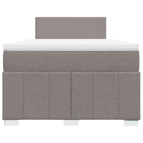 HEFZGDB Boxspringbett mit Matratze Taupe 120x200 cm Stoff Jugendbett Bettgestell Familienbett Doppelbett für Gästezimmer Wohnbereich Schlafzimmer Herberge HEFZGDB Boxspringbett mit Matratze Taupe 120x200 cm Stoff Jugendbett Bettgestell Familienbett Doppelbett für Gästezimmer Wohnbereich Schlafzimmer Herberge von HEFZGDB
