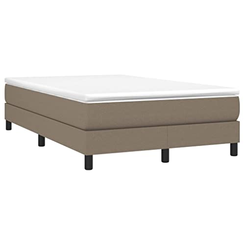 HEFZGDB Boxspringbett mit Matratze Taupe 120x200 cm Stoff Jugendbett Gästebett Familienbett Bettrahmen für Wohnbereich Herberge Gästezimmer Schlafzimmer HEFZGDB Boxspringbett mit Matratze Taupe 120x200 cm Stoff Jugendbett Gästebett Familienbett Bettrahmen für Wohnbereich Herberge Gästezimmer Schlafzimmer von HEFZGDB