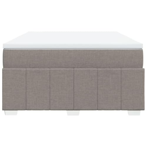 HEFZGDB Boxspringbett mit Matratze Taupe 140x190 cm Stoff Bette Gästebett Bed Frame Einzelbetten für Herberge Schlafzimmer Wohnbereich Gästezimmer HEFZGDB Boxspringbett mit Matratze Taupe 140x190 cm Stoff Bette Gästebett Bed Frame Einzelbetten für Herberge Schlafzimmer Wohnbereich Gästezimmer von HEFZGDB