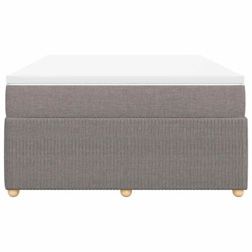 HEFZGDB Boxspringbett mit Matratze Taupe 140x190 cm Stoff Jugendbett Bettgestell Bed Frame Bettrahmen für Gästezimmer Wohnbereich Herberge Schlafzimmer HEFZGDB Boxspringbett mit Matratze Taupe 140x190 cm Stoff Jugendbett Bettgestell Bed Frame Bettrahmen für Gästezimmer Wohnbereich Herberge Schlafzimmer von HEFZGDB