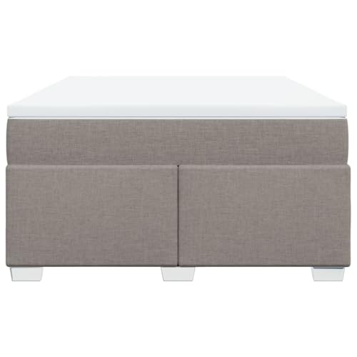 HEFZGDB Boxspringbett mit Matratze Taupe 140x200 cm Stoff Double Bed Gästebett Bed Frame Bettrahmen für Wohnbereich Gästezimmer Herberge Schlafzimmer HEFZGDB Boxspringbett mit Matratze Taupe 140x200 cm Stoff Double Bed Gästebett Bed Frame Bettrahmen für Wohnbereich Gästezimmer Herberge Schlafzimmer von HEFZGDB
