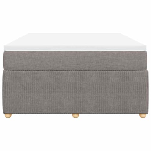 HEFZGDB Boxspringbett mit Matratze Taupe 140x200 cm Stoff Jugendbett Bettgestell Bed Frame Bettrahmen für Gästezimmer Wohnbereich Herberge Schlafzimmer HEFZGDB Boxspringbett mit Matratze Taupe 140x200 cm Stoff Jugendbett Bettgestell Bed Frame Bettrahmen für Gästezimmer Wohnbereich Herberge Schlafzimmer von HEFZGDB