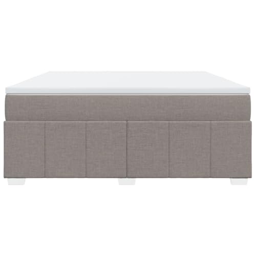 HEFZGDB Boxspringbett mit Matratze Taupe 180x200 cm Stoff Bette Gästebett Bed Frame Einzelbetten für Herberge Schlafzimmer Wohnbereich Gästezimmer HEFZGDB Boxspringbett mit Matratze Taupe 180x200 cm Stoff Bette Gästebett Bed Frame Einzelbetten für Herberge Schlafzimmer Wohnbereich Gästezimmer von HEFZGDB