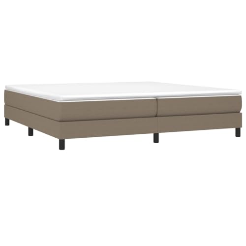 HEFZGDB Boxspringbett mit Matratze Taupe 200x200 cm Stoff Jugendbett Gästebett Familienbett Bettrahmen für Wohnbereich Herberge Gästezimmer Schlafzimmer HEFZGDB Boxspringbett mit Matratze Taupe 200x200 cm Stoff Jugendbett Gästebett Familienbett Bettrahmen für Wohnbereich Herberge Gästezimmer Schlafzimmer von HEFZGDB