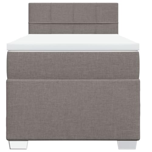 HEFZGDB Boxspringbett mit Matratze Taupe 80x200 cm Stoff Ehebett Bettgestell Einzelbetten Doppelbett für Schlafzimmer Herberge Wohnbereich Gästezimmer HEFZGDB Boxspringbett mit Matratze Taupe 80x200 cm Stoff Ehebett Bettgestell Einzelbetten Doppelbett für Schlafzimmer Herberge Wohnbereich Gästezimmer von HEFZGDB