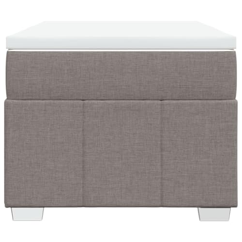 HEFZGDB Boxspringbett mit Matratze Taupe 90x200 cm Stoff Bette Gästebett Bed Frame Einzelbetten für Herberge Schlafzimmer Wohnbereich Gästezimmer HEFZGDB Boxspringbett mit Matratze Taupe 90x200 cm Stoff Bette Gästebett Bed Frame Einzelbetten für Herberge Schlafzimmer Wohnbereich Gästezimmer von HEFZGDB