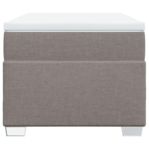 HEFZGDB Boxspringbett mit Matratze Taupe 90x200 cm Stoff Double Bed Gästebett Bed Frame Bettrahmen für Wohnbereich Gästezimmer Herberge Schlafzimmer HEFZGDB Boxspringbett mit Matratze Taupe 90x200 cm Stoff Double Bed Gästebett Bed Frame Bettrahmen für Wohnbereich Gästezimmer Herberge Schlafzimmer von HEFZGDB
