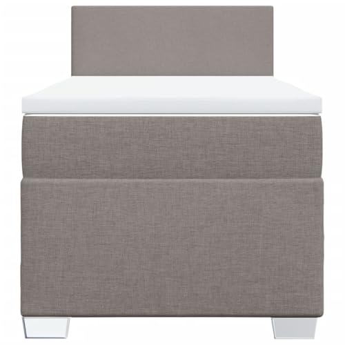 HEFZGDB Boxspringbett mit Matratze Taupe 90x200 cm Stoff Ehebett Bettgestell Einzelbetten Doppelbett für Schlafzimmer Herberge Wohnbereich Gästezimmer HEFZGDB Boxspringbett mit Matratze Taupe 90x200 cm Stoff Ehebett Bettgestell Einzelbetten Doppelbett für Schlafzimmer Herberge Wohnbereich Gästezimmer von HEFZGDB