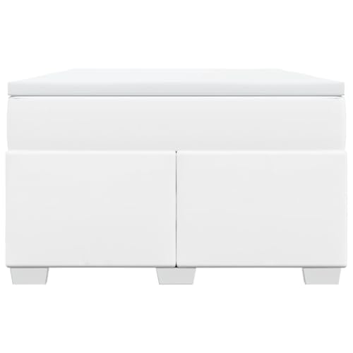 HEFZGDB Boxspringbett mit Matratze Weiß 120x190 cm Kunstleder Single Bed Gästebett Doppelbett Bettrahmen für Schlafzimmer Wohnbereich Herberge Gästezimmer HEFZGDB Boxspringbett mit Matratze Weiß 120x190 cm Kunstleder Single Bed Gästebett Doppelbett Bettrahmen für Schlafzimmer Wohnbereich Herberge Gästezimmer von HEFZGDB