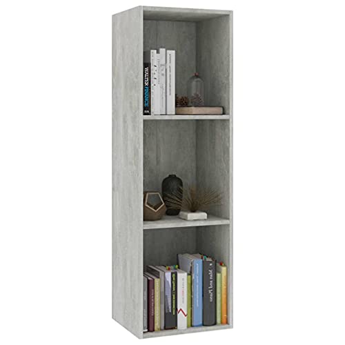 HEFZGDB Bücherregal/TV-Schrank Betongrau 36x30x114 cm Holzwerkstoff Vitrine Cd Regal Apothekerschrank Küche Küchenschrank für Wohnbereich Arbeitszimmer Büro Bibliothek HEFZGDB Bücherregal/TV-Schrank Betongrau 36x30x114 cm Holzwerkstoff Vitrine Cd Regal Apothekerschrank Küche Küchenschrank für Wohnbereich Arbeitszimmer Büro Bibliothek von HEFZGDB