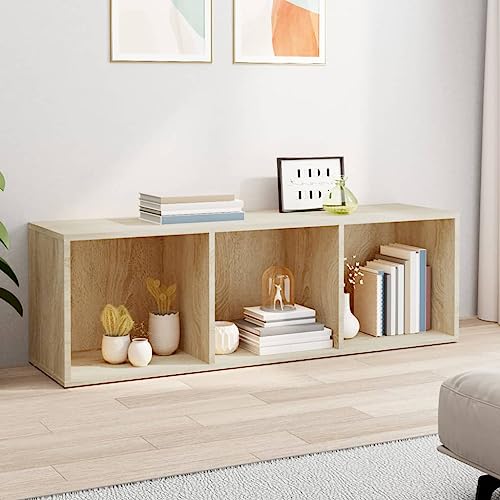 HEFZGDB Bücherregal/TV-Schrank Sonoma Eiche 36x30x114 cm Holzwerkstoff Vitrine Cd Regal Apothekerschrank Küche Küchenschrank für Wohnbereich Arbeitszimmer Büro Bibliothek HEFZGDB Bücherregal/TV-Schrank Sonoma Eiche 36x30x114 cm Holzwerkstoff Vitrine Cd Regal Apothekerschrank Küche Küchenschrank für Wohnbereich Arbeitszimmer Büro Bibliothek von HEFZGDB
