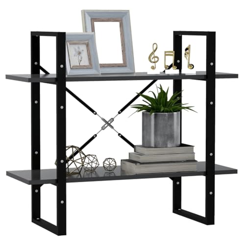 HEFZGDB Bücherregal 2 Fächer Grau 80x30x70 cm Holzwerkstoff Bücherwagen Aktenschrank Regale Mehrzweckschrank für Wohnbereich Bibliothek Schlafzimmer Arbeitszimmer HEFZGDB Bücherregal 2 Fächer Grau 80x30x70 cm Holzwerkstoff Bücherwagen Aktenschrank Regale Mehrzweckschrank für Wohnbereich Bibliothek Schlafzimmer Arbeitszimmer von HEFZGDB