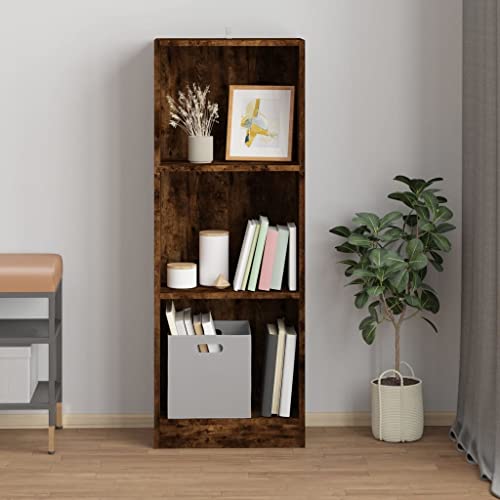 HEFZGDB Bücherregal 3 Fächer Räuchereiche 40x24x109 cm Holzwerkstoff Regal Schlafzimmer Bücherregal Klein Aktenschrank Apothekerschrank Küche für Arbeitszimmer Wohnbereich Bibliothek Schlafzimmer HEFZGDB Bücherregal 3 Fächer Räuchereiche 40x24x109 cm Holzwerkstoff Regal Schlafzimmer Bücherregal Klein Aktenschrank Apothekerschrank Küche für Arbeitszimmer Wohnbereich Bibliothek Schlafzimmer von HEFZGDB