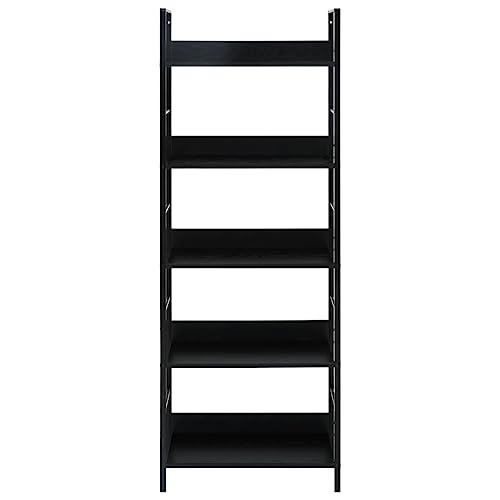 HEFZGDB Bücherregal 5 Regalböden Schwarz 60x27,6x158,5 cm Holzwerkstoff Regal Schlafzimmer Cd Regal Aktenschrank Mehrzweckschrank für Schlafzimmer Büro Arbeitszimmer Wohnbereich HEFZGDB Bücherregal 5 Regalböden Schwarz 60x27,6x158,5 cm Holzwerkstoff Regal Schlafzimmer Cd Regal Aktenschrank Mehrzweckschrank für Schlafzimmer Büro Arbeitszimmer Wohnbereich von HEFZGDB