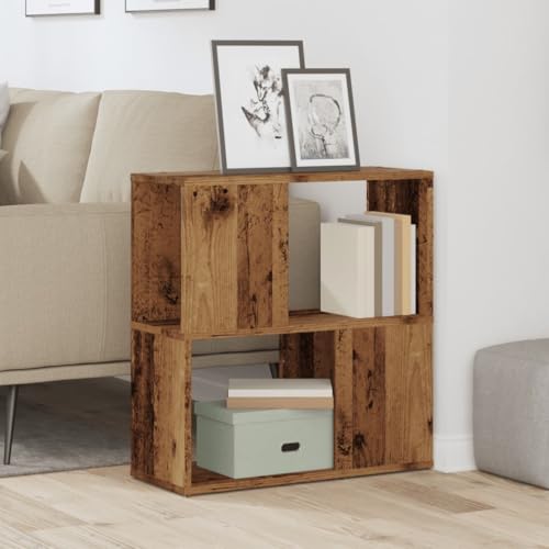 HEFZGDB Bücherregal Altholz-Optik 60x24x63 cm Holzwerkstoff Allzweckschrank Cd Regal Regale Küchenschrank für Büro Arbeitszimmer Wohnbereich Bibliothek HEFZGDB Bücherregal Altholz-Optik 60x24x63 cm Holzwerkstoff Allzweckschrank Cd Regal Regale Küchenschrank für Büro Arbeitszimmer Wohnbereich Bibliothek von HEFZGDB