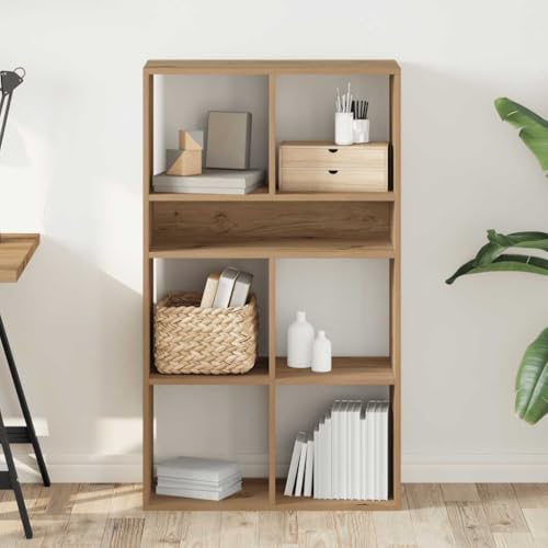 HEFZGDB Bücherregal Artisan-Eiche 66x31x112 cm Holzwerkstoff Bücherwagen Bücherregal Klein Aktenschrank Vitrine für Büro Arbeitszimmer Schlafzimmer Bibliothek HEFZGDB Bücherregal Artisan-Eiche 66x31x112 cm Holzwerkstoff Bücherwagen Bücherregal Klein Aktenschrank Vitrine für Büro Arbeitszimmer Schlafzimmer Bibliothek von HEFZGDB